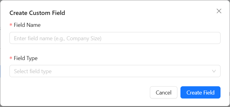 Create Custom Fields