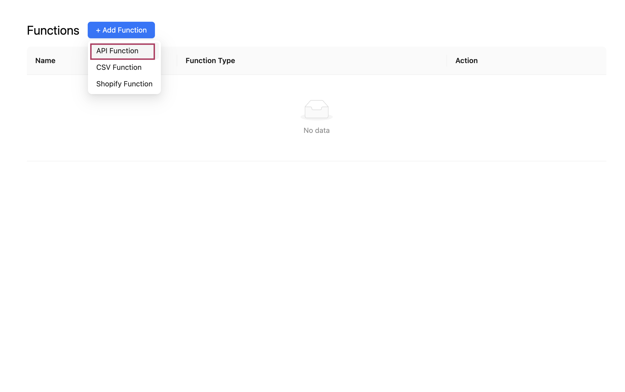 Add API Function