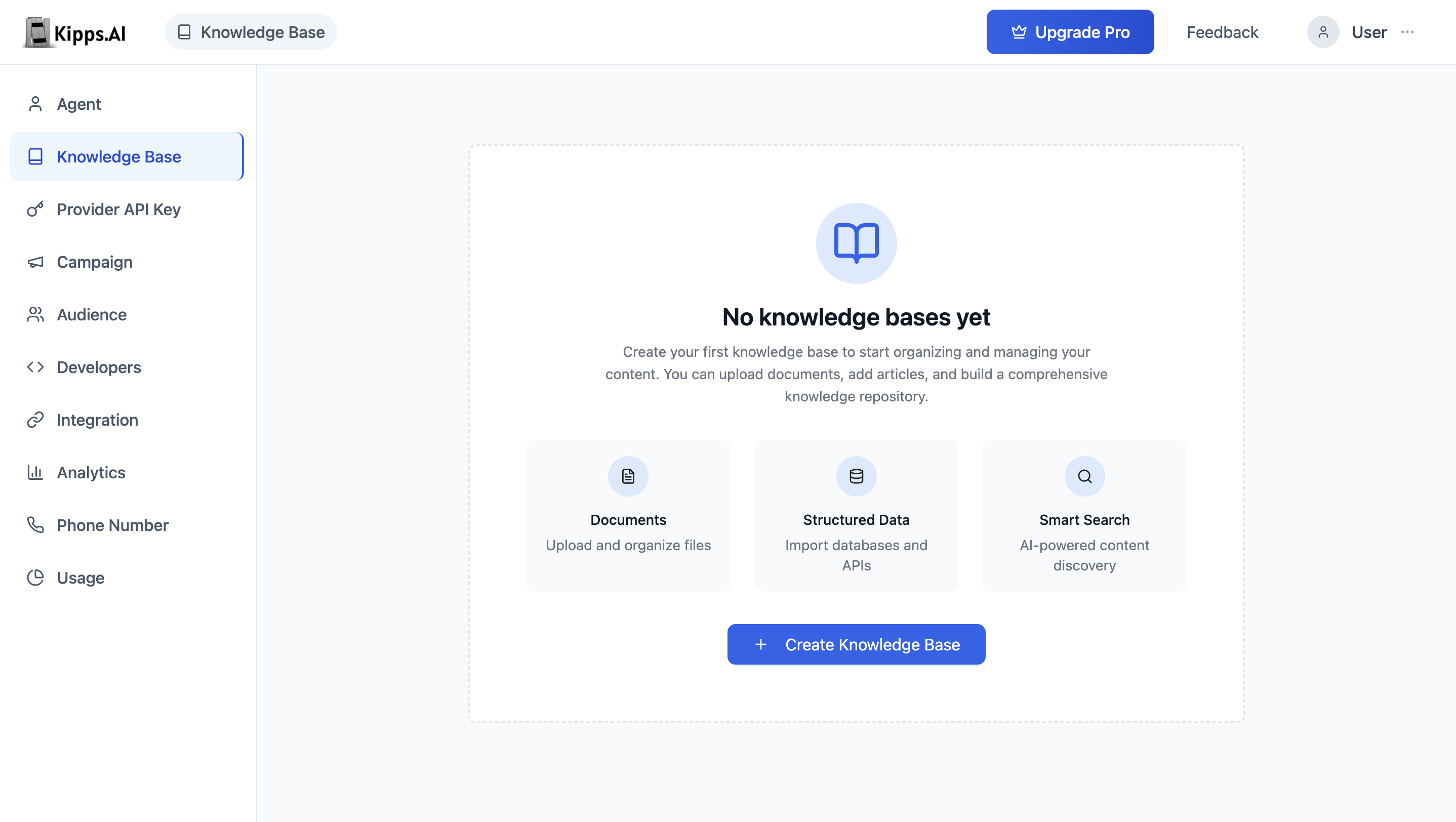 Knowledge Base Dashboard