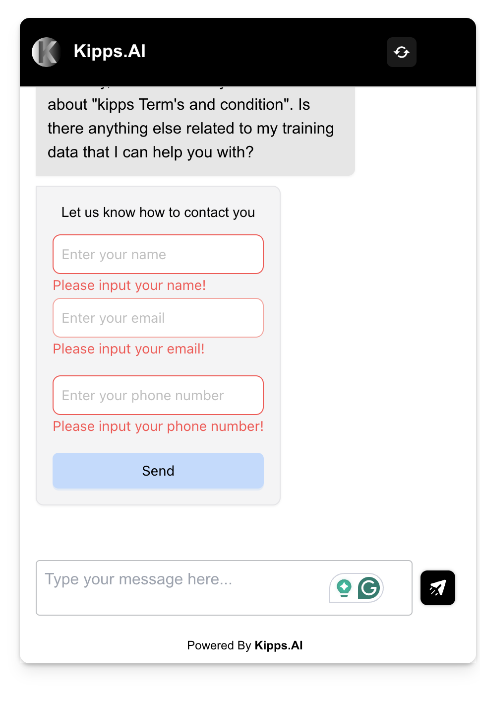 Form Validation