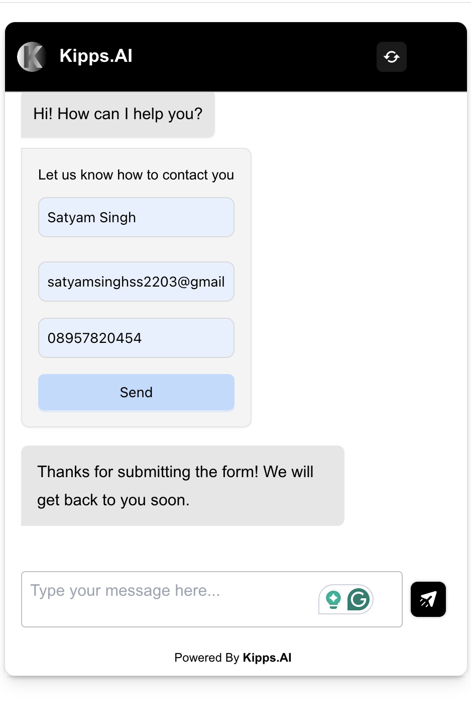 Form Submit