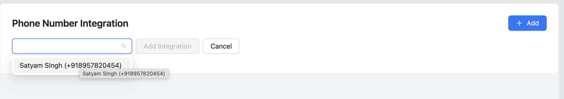 Add Phone Integration