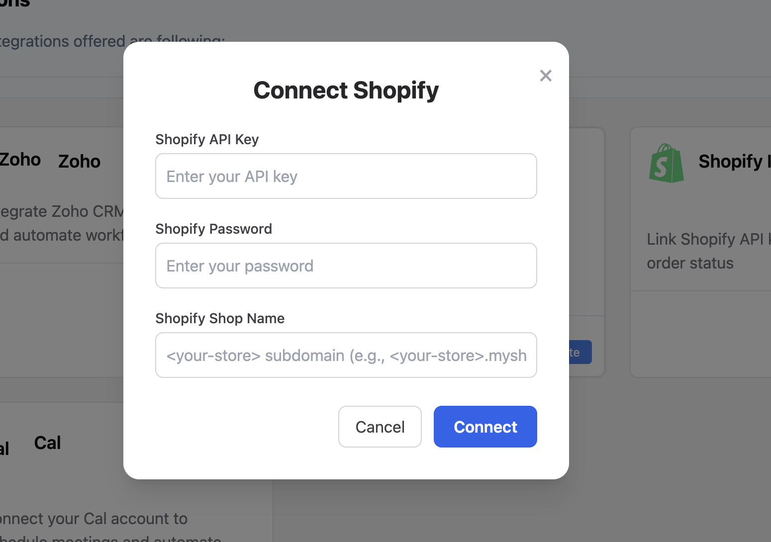 Shopify-form
