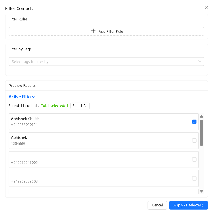 Select Contact