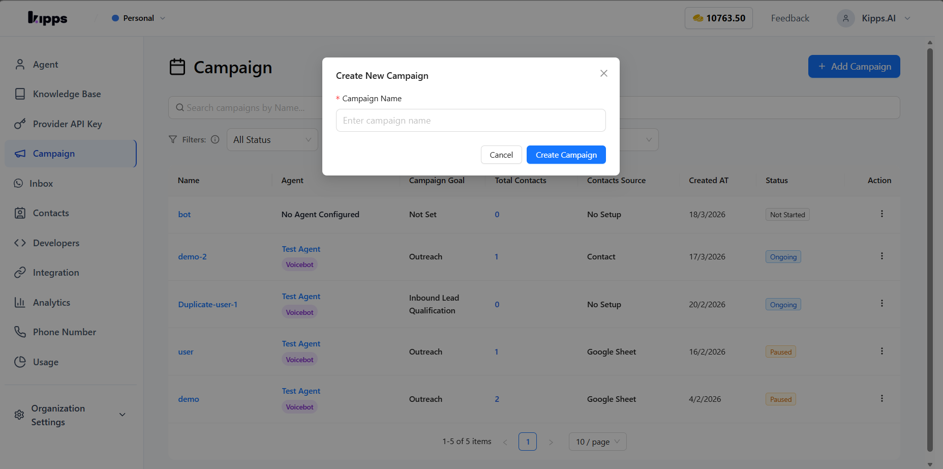 Campaigns